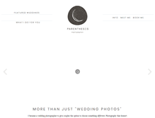Tablet Screenshot of parenthesisphotography.com